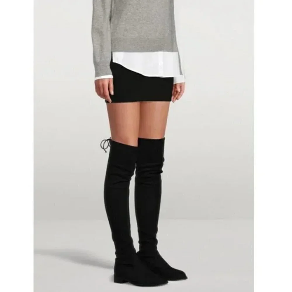 💕STUART WEITZMAN💕 Mara Over the Knee Boot ~ Black Suede 8.5 New Without Box